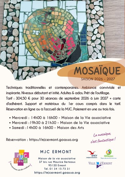Mosaïque & Poésie - Les ateliers de Gabrielle - 2026-2027