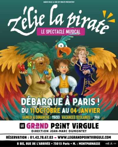 Zélie La Pirate, le spectacle jeune public à voir à Paris au