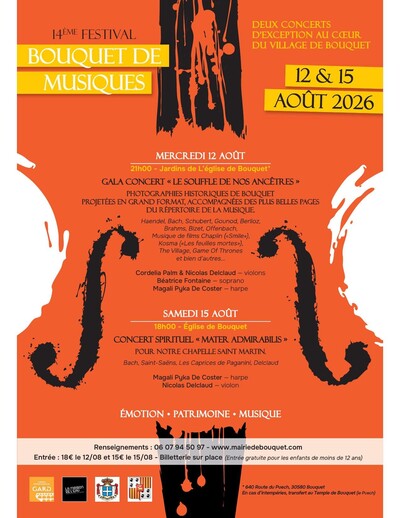 14 -ème Festival "BOUQUET de MUSIQUES" 