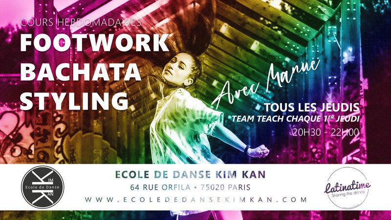 Association Latinatime.fr - Bachata Footwork Style avec Manue tous les jeudis