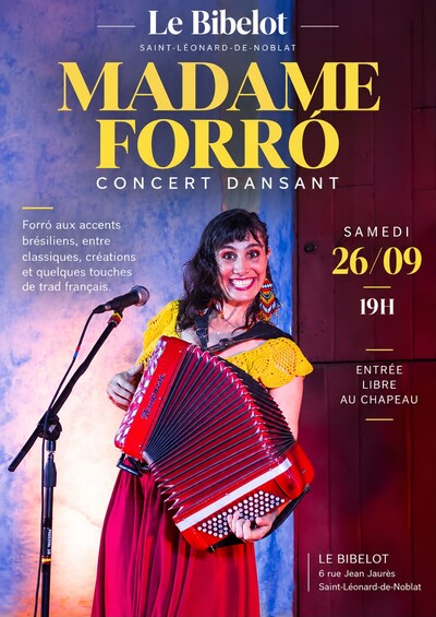 Concert brésilien dansant à l'accordéon