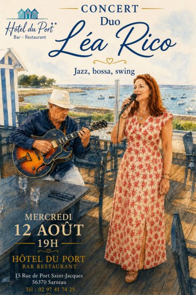 Concert Duo Léa Rico – Jazz, Bossa & Swing à l’Hôtel du Port