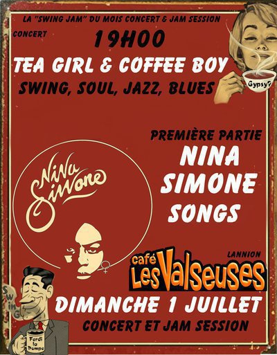 Concert Tea Girl & Coffee Boy "Nina Simone Songs" jam swing