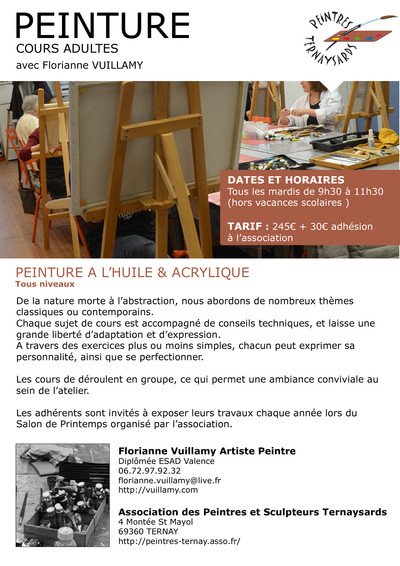 Florianne Vuillamy - Cours de Peinture Adultes