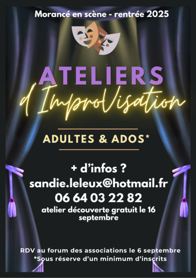 Improvisation  - Atelier d’improvisation théâtrale adulte et ados