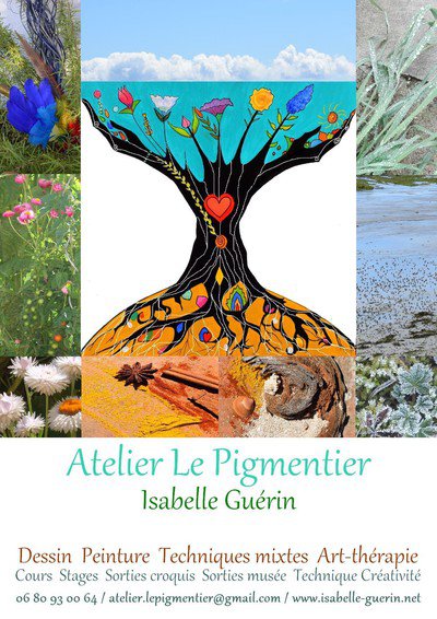 Isabelle Guerin - Stages Croquis au Musée et Paysage + atelier / Créativité