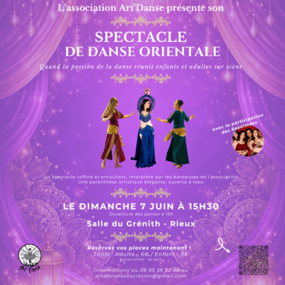 Spectacle de fin d'année de danse orientale
