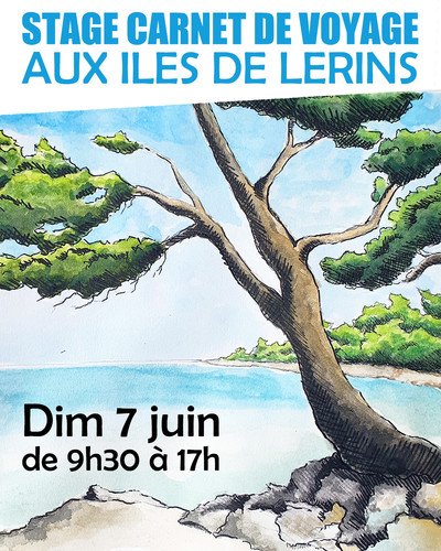 Stage carnet de voyage aux îles de Lérins 