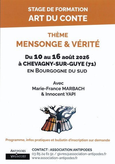 Stage de formation à l'Art du conte avec restitution public