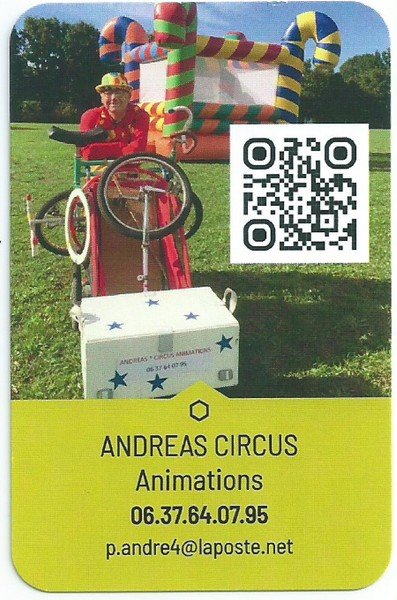  ANDREAS CIRCUS ANIMATIONS - clown pascalino artiste circassien