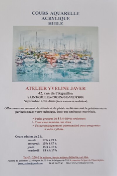 Atelier Yveline JAVER - Cours d'aquarelle, huile et acrylique