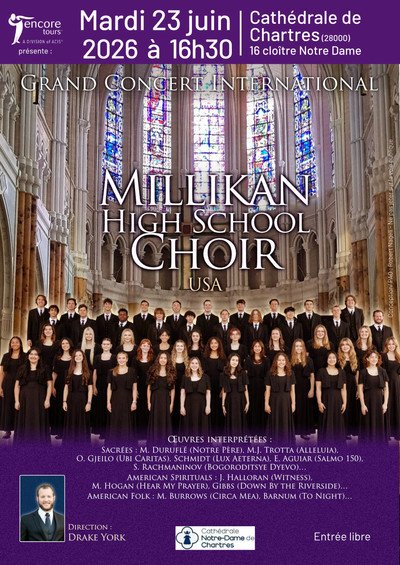 Le Millikan High School Choir en concert à Chartres