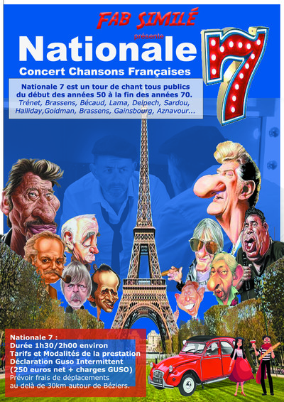  Nationale 7  - Tour de chant - chanson Française