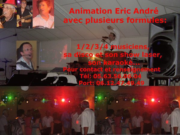 orchestre eric andre - de 1 a 5 musiciens folklore musette et variete en dj 