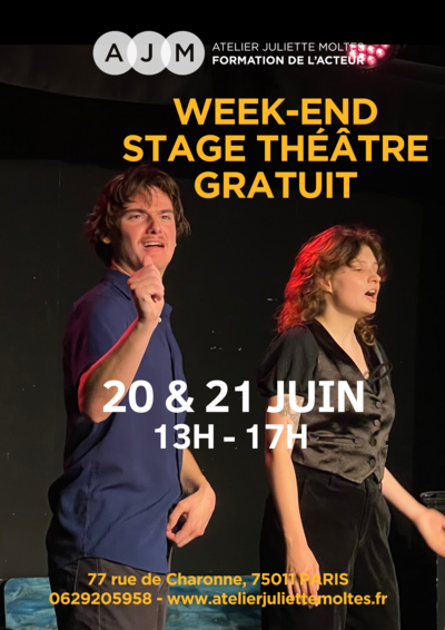 Stage théâtre gratuit
