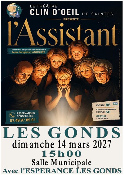 Théâtre comédie "L’Assistant"