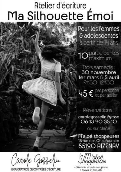 Atelier d'écriture Corps-Émotion "Ma silhouette Émoi"