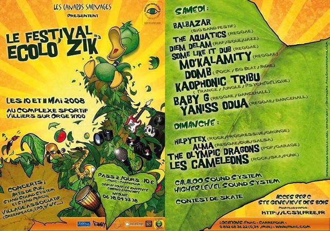 Le Festival Ecolo'Zik 2008 des Canards Sauvages lcs91