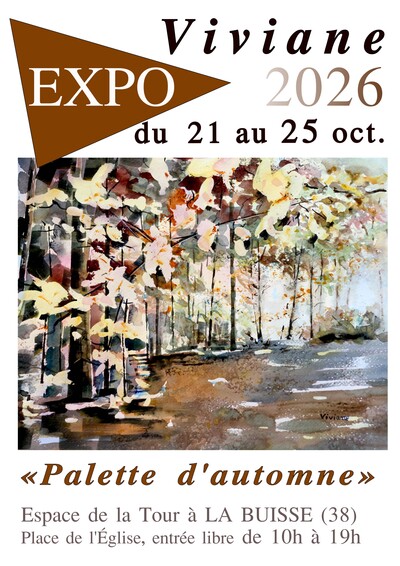 "Palette d'automne", une exposition de Viviane Risser