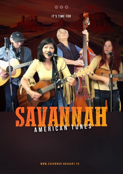 SAVANNAH AMERICAN TUNES - COUNTY BLUES FOLK BAND