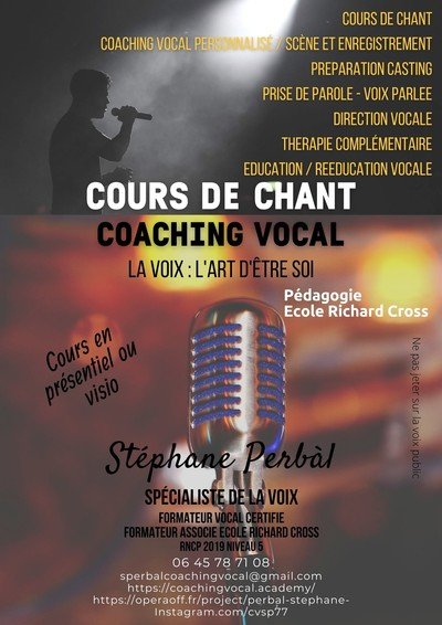 SP COACHING - cours de chant/coaching vocal (Comédie Musicale)