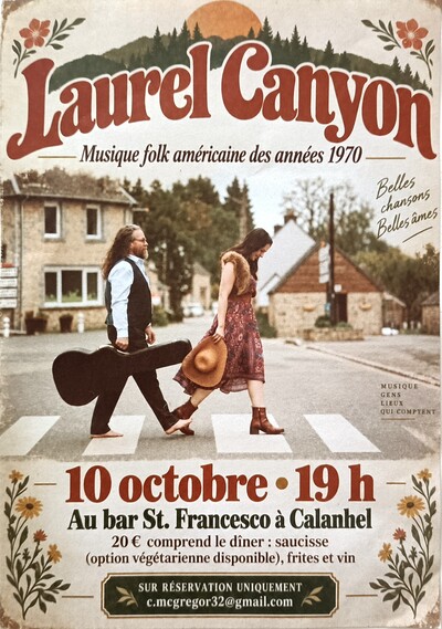 CONCERT MUSIQUE FOLK AMERICAINE ANNEES 1970