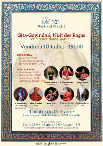 Nuit des raagas - conférence, danse et musique indienne