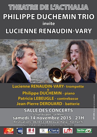 Philippe DUCHEMIN Trio invite Lucienne Renaudin-Vary
