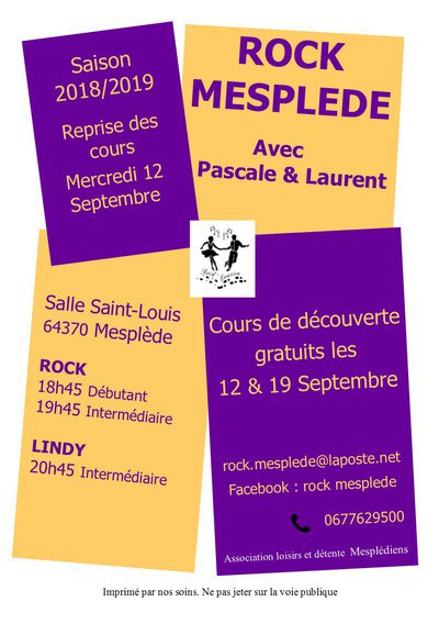 Association Rock Mesplede - Cours de Rock et  Lindy