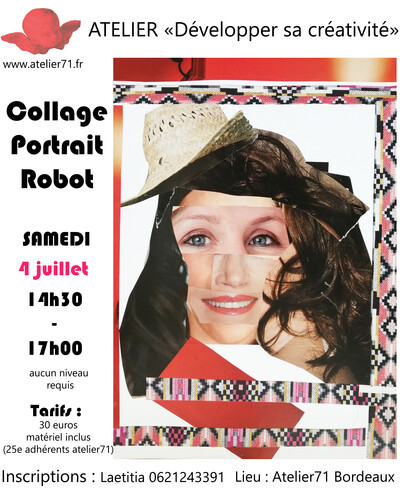 Atelier Développer sa créativité : Collage portrait robot