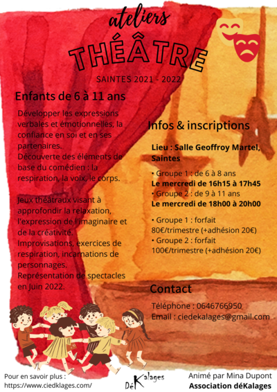 Cie deKalages - Ateliers théâtre pour enfants
