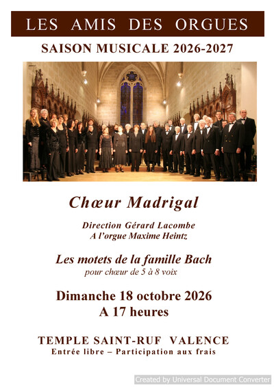 Concert musique vocale