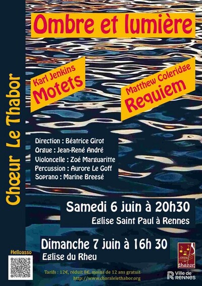 Concert « Ombre et lumière » Chœur Le Thabor
