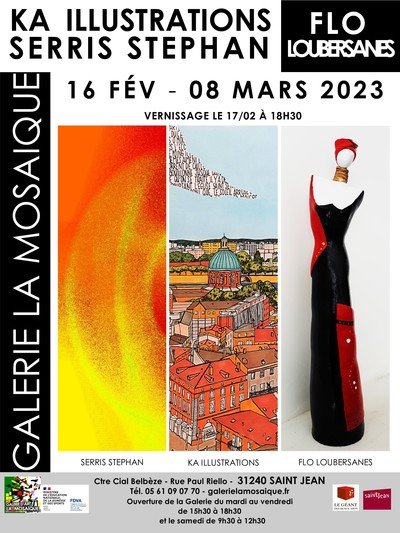 EXPOSITION : KA ILLUSTRATIONS, SERRIS & FLO à La Mosaïque 