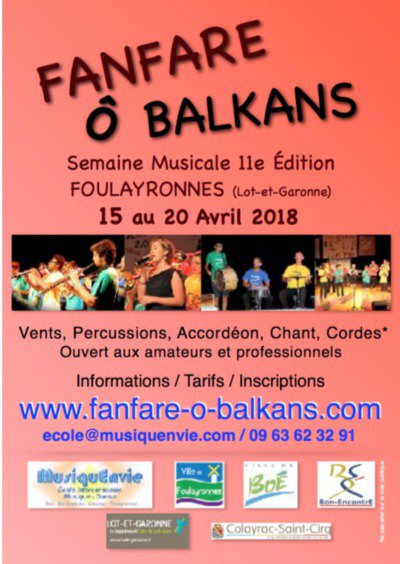 Fanfare Ô Balkans - semaine musicale