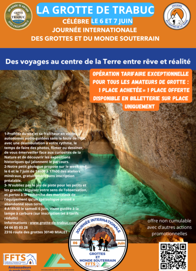 Journées Internationales des grottes aménagées à Trabuc