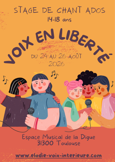 Voix en liberté !  Stage de chant ados (14–18 ans)