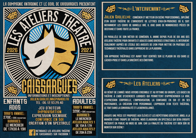 Compagnie Antagonie - Ateliers théâtre pour enfants, ados et adultes