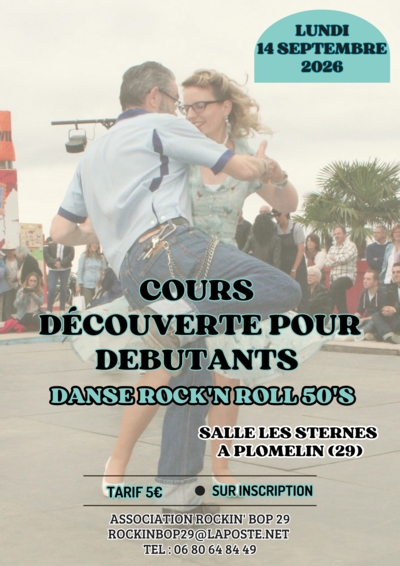Cours découverte danse rock'n roll Plomelin proche Quimper