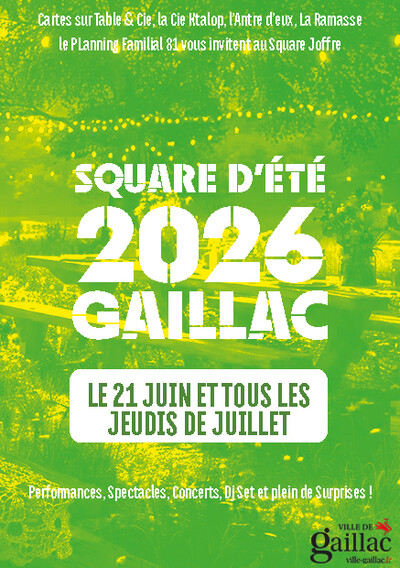 Square d'été 2026 - Fête de la musique