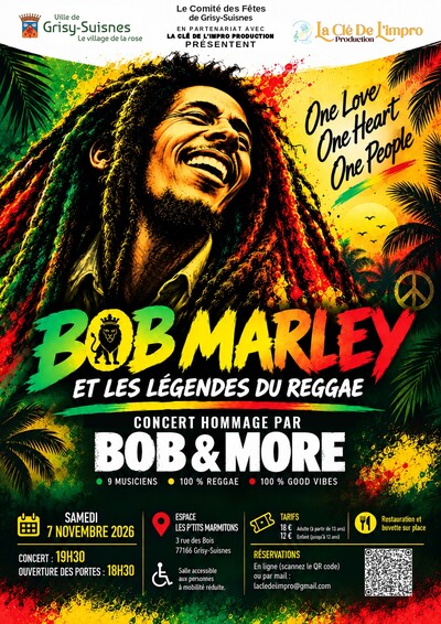 Concert hommage à Bob Marley et aux légendes du Reggae