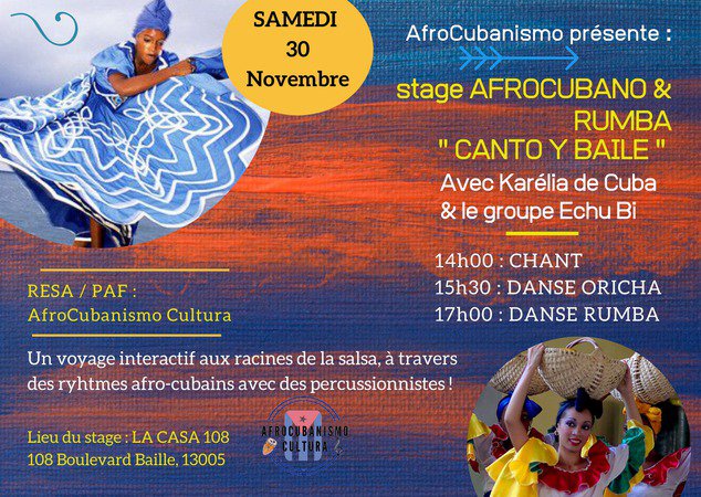 Stage Afrocubano & Rumba avec Karélia de Cuba
