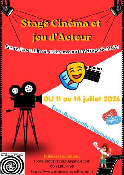 Cinéma et jeu d'acteur : écrire jouer filmer un court métrag