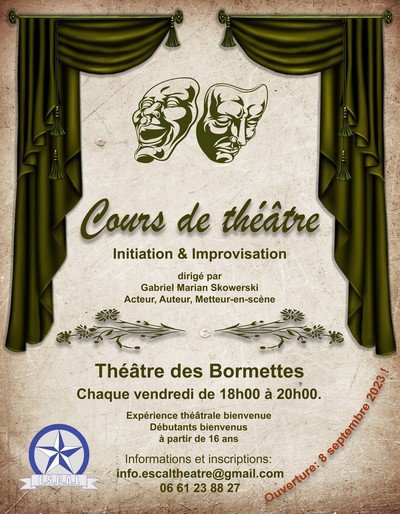 Escalthéâtre-Théâtre des Bormettes - Cours de théâtre: Initiation et Improvisation