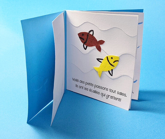 Le livre à toucher des petits poissons, à partir de 4 ans