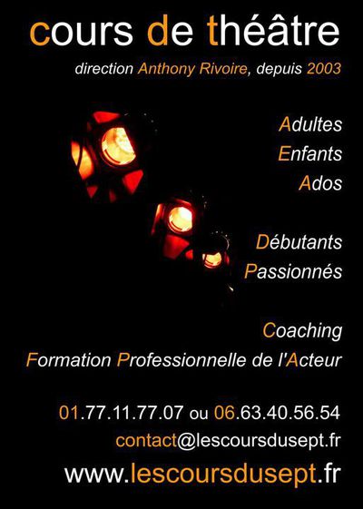 Les cours du sept - Cours de Théâtre Adultes