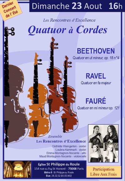 Quatuor à Cordes : Les Rencontres d’Excellence