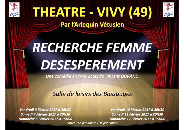 "RECHERCHE FEMME DESESPEREMENT" A VIVY (49)
