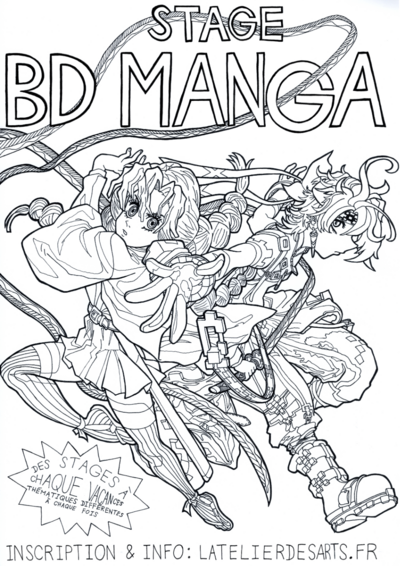  Stage ado BD/Manga : “Dessiner le titre, les onomatopées.."