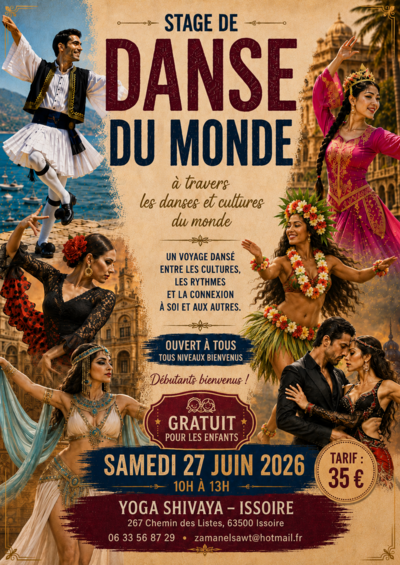 STAGE DANSE DU MONDE : VOYAGE EN DANSE